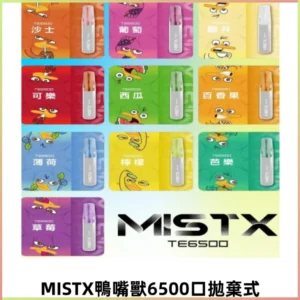 MISTX TE鴨嘴獸6500口一次性抛棄式電子煙