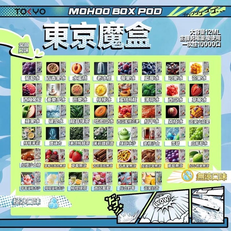 TOKYO MOHOO BOX東京魔盒電子煙霧化彈丨12ML大容量:圖片 2